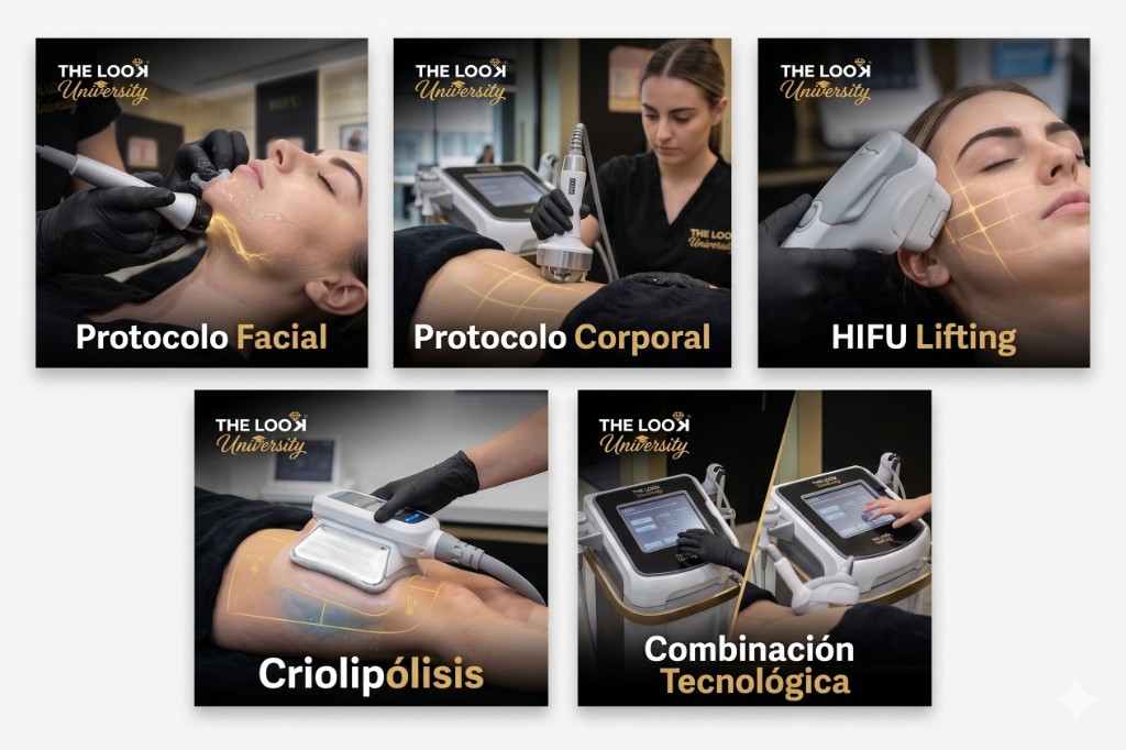 Protocolo facial, corporal, HIFU, criolipólisis y combinación tecnológica